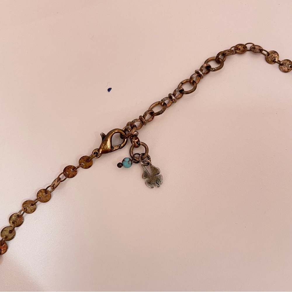 LUCKY BRAND Fairy Core Butterfly Copper Tone Boho Fall Autumn Whisical Necklace - Picture 3 of 7